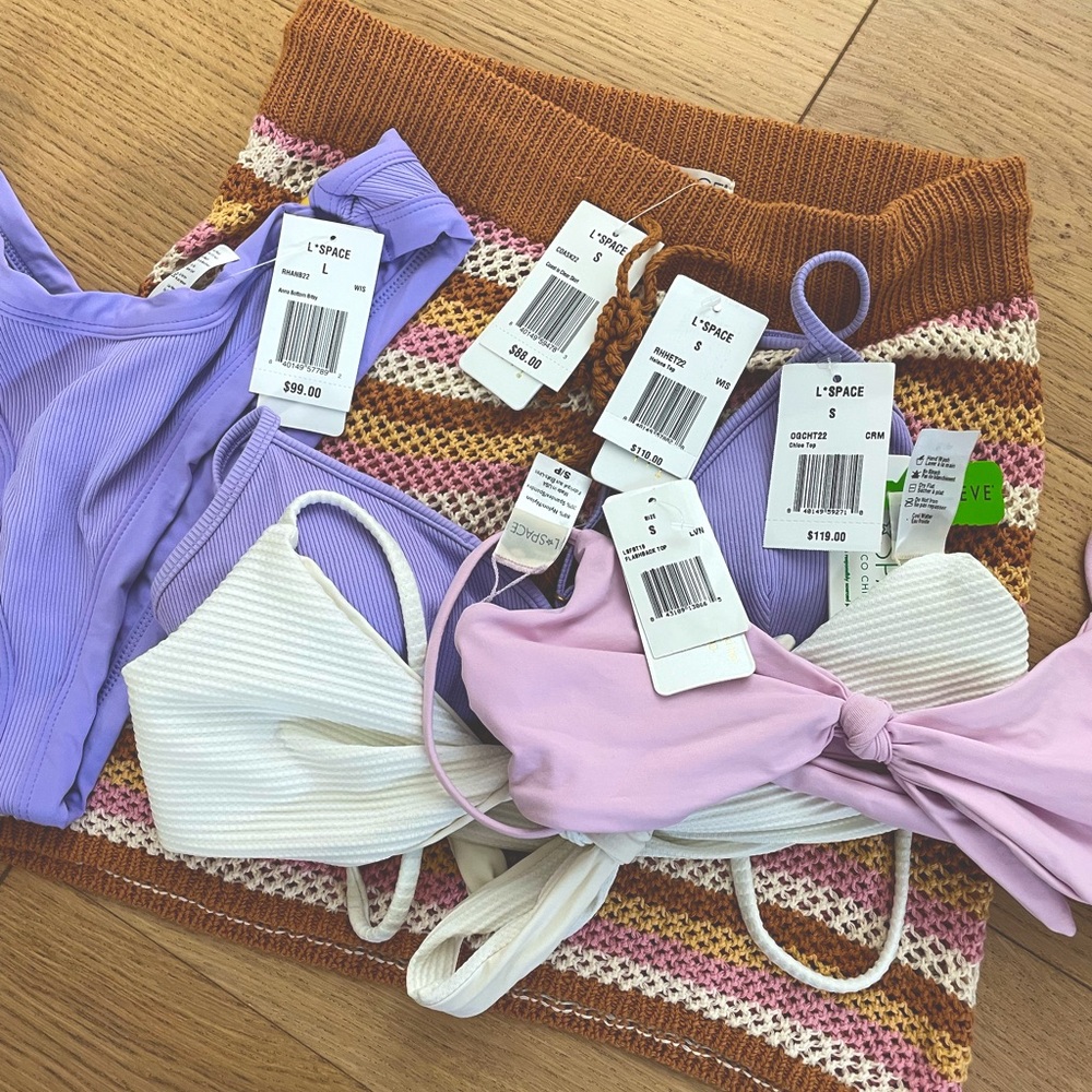 L*SPACE NWT BIKINI HAUL AND COVER UP - check sizes and tags!!